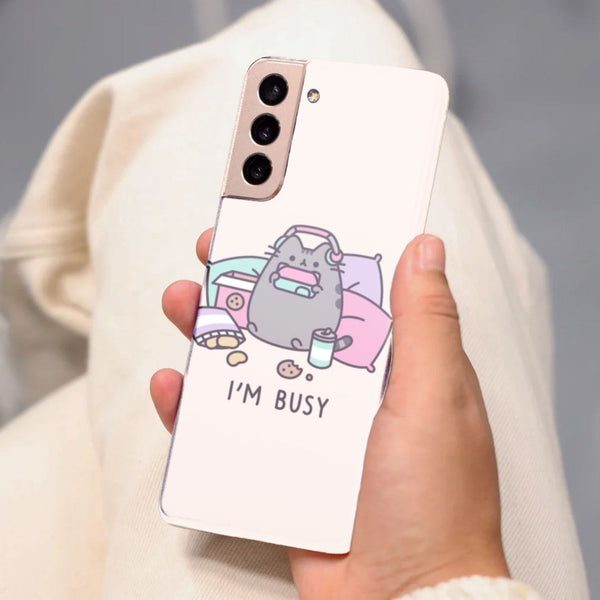 Husa Samsung Galaxy S21 FE model Im Busy, Silicon, TPU, Viceversa