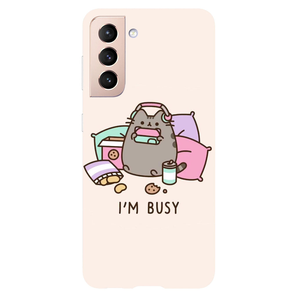 Husa Samsung Galaxy S21 FE model Im Busy, Silicon, TPU, Viceversa