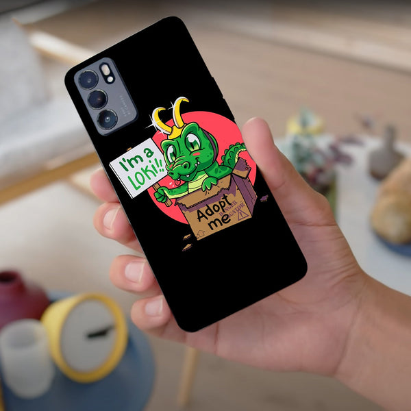 Husa compatibila cu Oppo Reno 5 4G model Im a Loki Adopt me, Silicon, TPU, Viceversa
