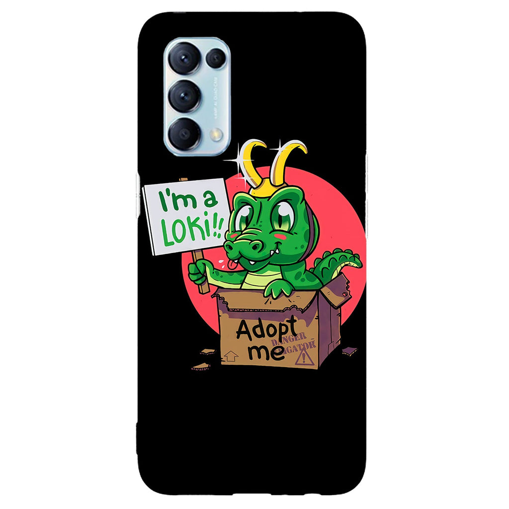 Husa compatibila cu Oppo Reno 5 4G model Im a Loki Adopt me, Silicon, TPU, Viceversa