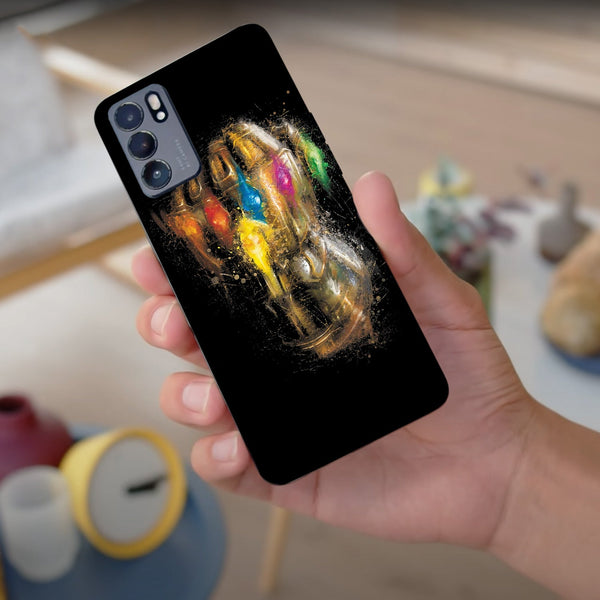 Husa compatibila cu Oppo Reno 5 4G model Infinity Gauntlet, Silicon, TPU, Viceversa
