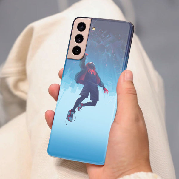 Husa compatibila cu Samsung Galaxy S21 FE model Into the Spider-Verse, Silicon, TPU, Viceversa