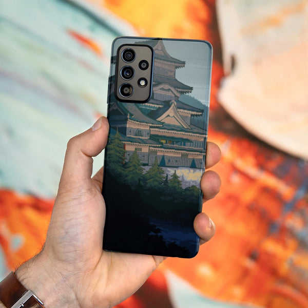 Husa compatibila cu Samsung Galaxy A73 5G model Japan Castle, Silicon, TPU, Viceversa