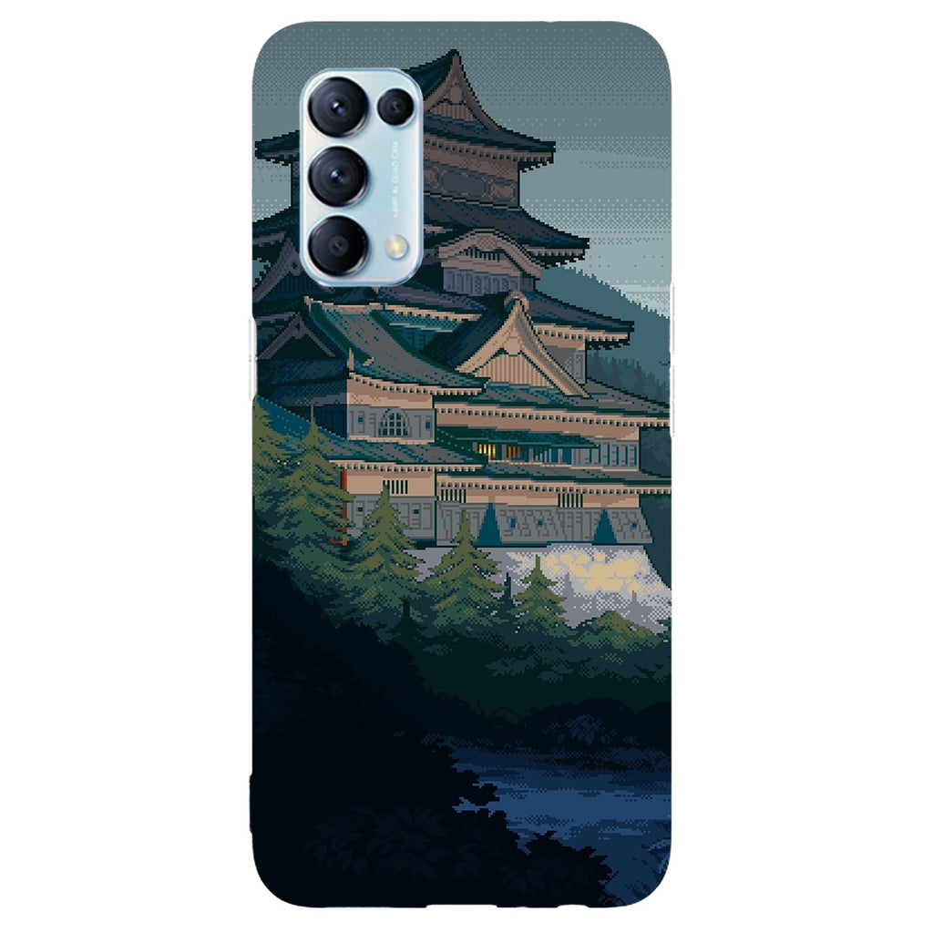 Husa compatibila cu Oppo Reno 5 4G model Japan Castle, Silicon, TPU, Viceversa