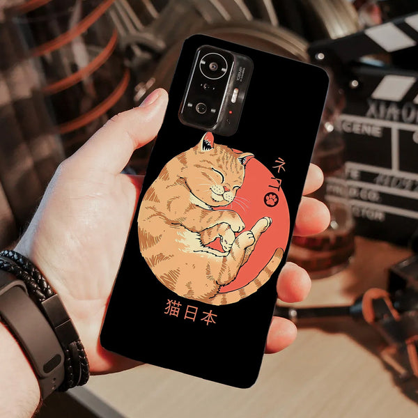 Husa compatibila cu Xiaomi Mi 11 Lite model Japan Cat, Silicon, TPU, Viceversa