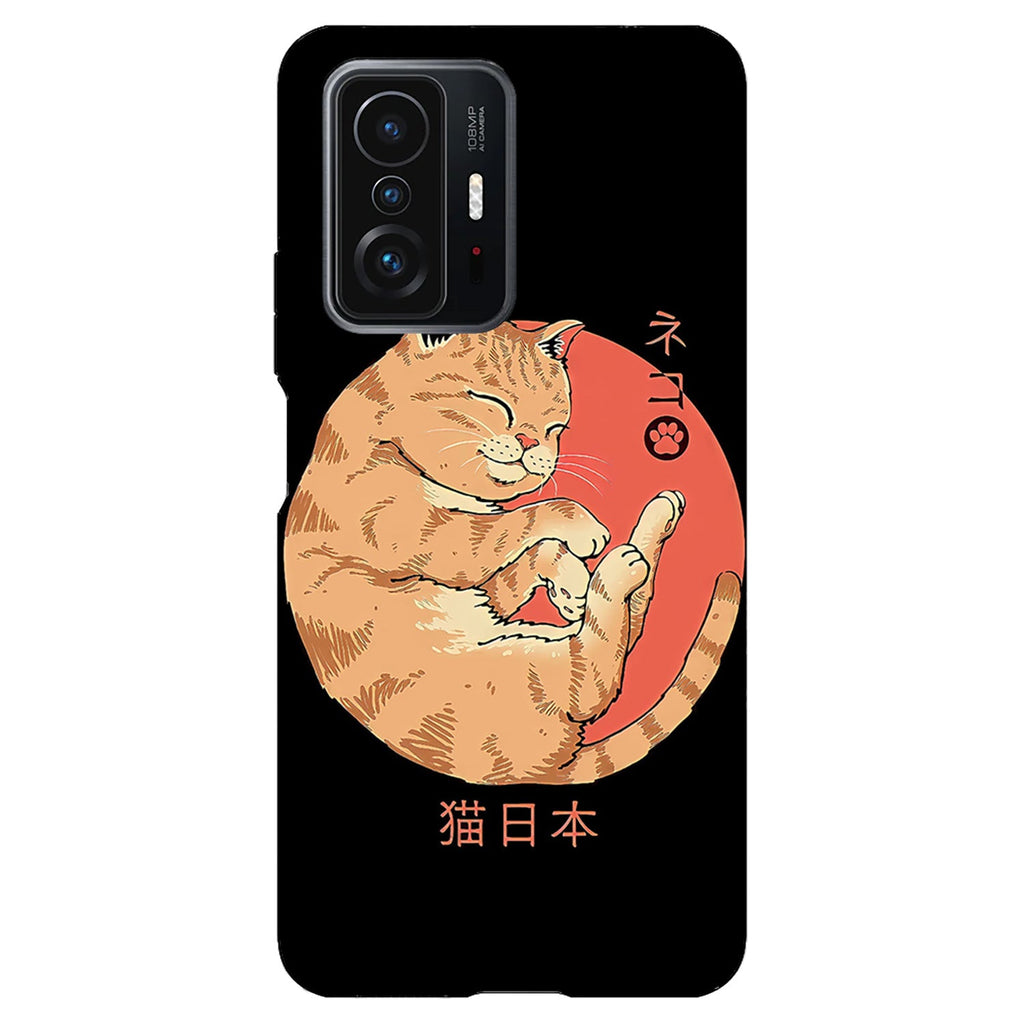 Husa compatibila cu Xiaomi Mi 11 Lite model Japan Cat, Silicon, TPU, Viceversa