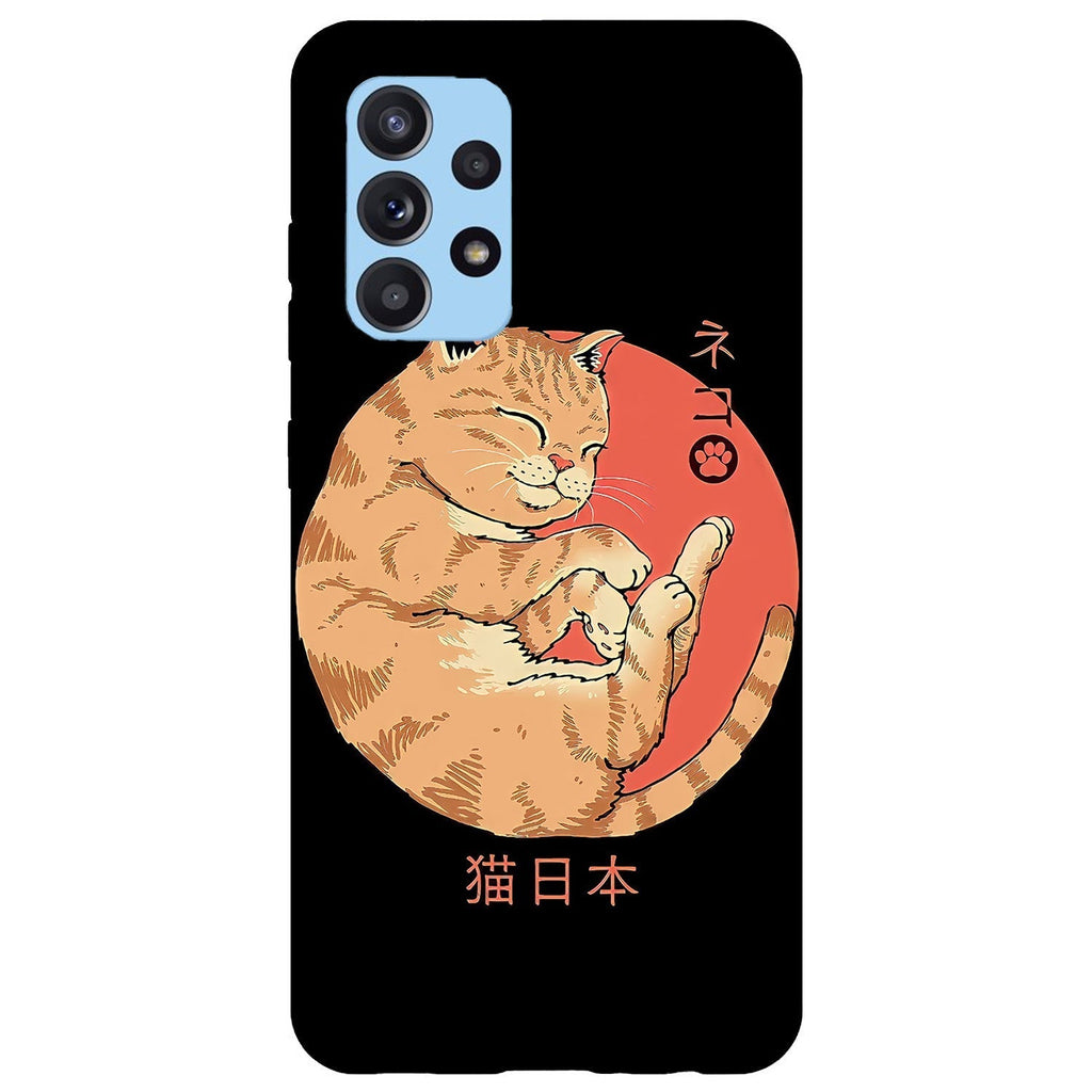 Husa compatibila cu Samsung Galaxy A73 5G model Japan Cat, Silicon, TPU, Viceversa