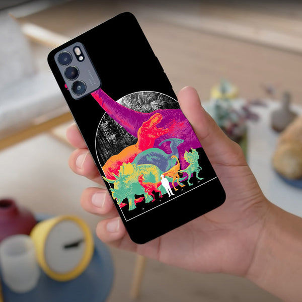 Husa compatibila cu Oppo Reno 5 4G model Jurassic World, Silicon, TPU, Viceversa