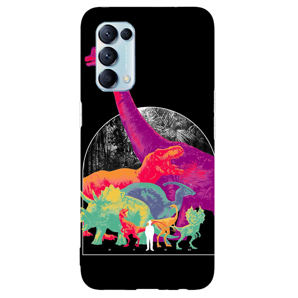 Husa compatibila cu Oppo Reno 5 4G model Jurassic World, Silicon, TPU, Viceversa
