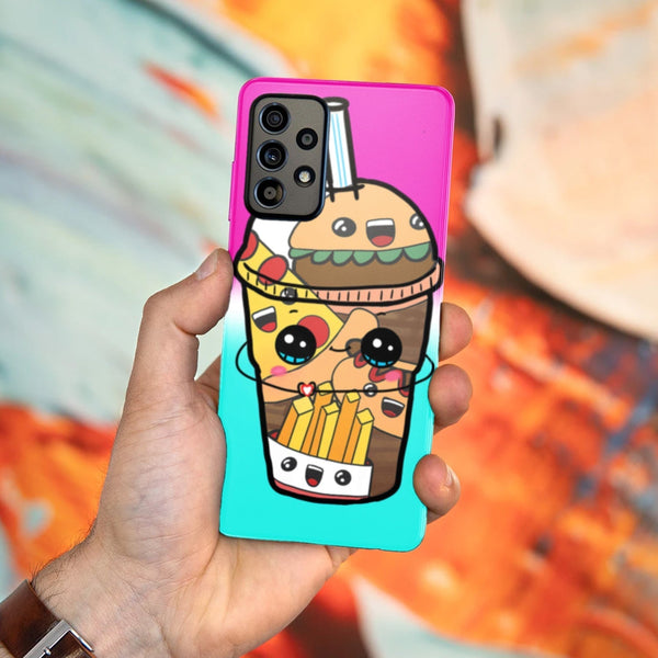 Husa compatibila cu Samsung Galaxy A73 5G model Kawaii Cup, Silicon, TPU, Viceversa