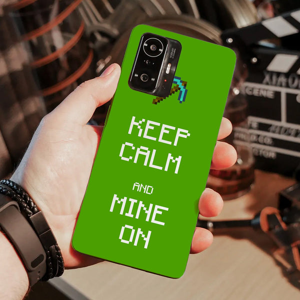 Husa compatibila cu Xiaomi Mi 11 Lite model Keep Calm and Mine on, Silicon, TPU, Viceversa