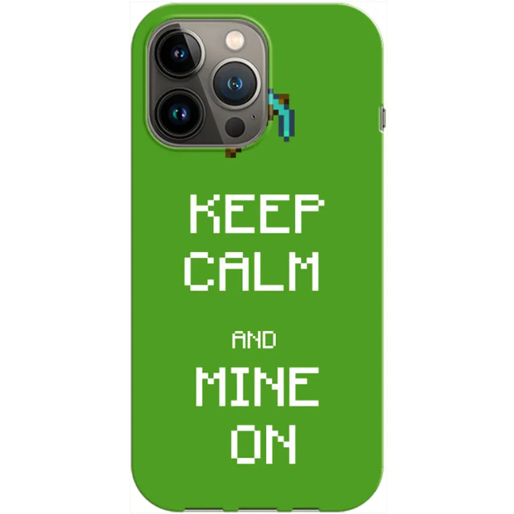 Husa compatibila cu Apple iPhone 14 Pro Max model Keep Calm and Mine on, Silicon, TPU, Viceversa - Viceversa
