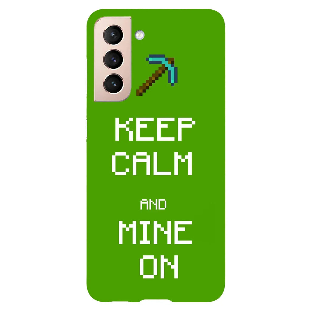Husa cu Samsung Galaxy S22 model Keep Calm and Mine on, Silicon, TPU, Viceversa - Viceversa