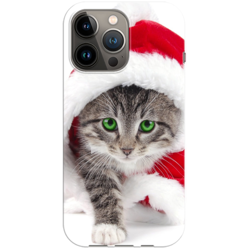 Husa craciun Apple iPhone 13 Pro Max model Kitty Christmas , Silicon, TPU, Viceversa