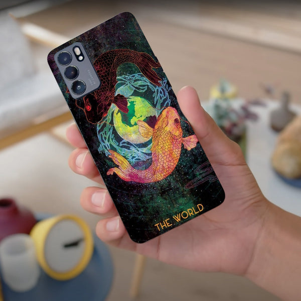 Husa compatibila cu Oppo Reno 5 4G model Koi Fish Yin Yang, Silicon, TPU, Viceversa
