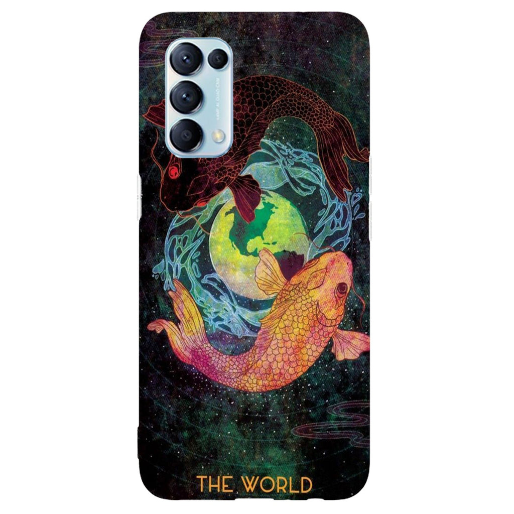 Husa compatibila cu Oppo Reno 5 4G model Koi Fish Yin Yang, Silicon, TPU, Viceversa