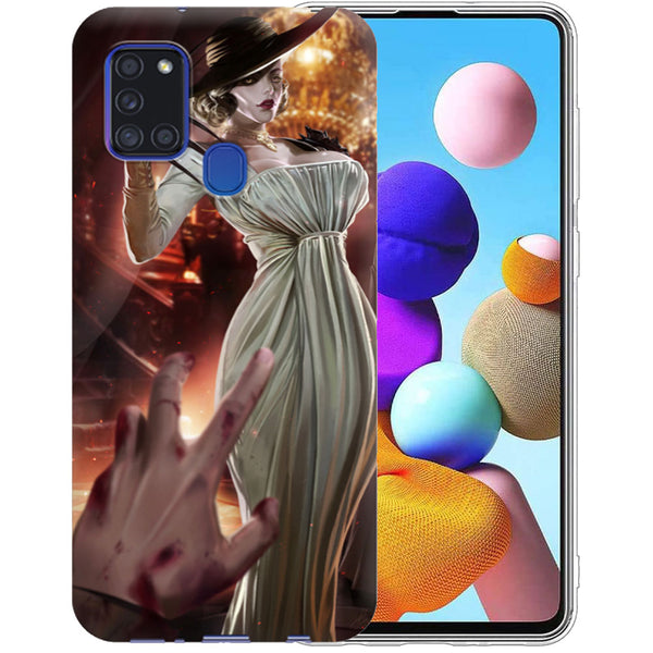Husa silicon Samsung Galaxy A21s model Lady Dimitrescu Resident Evil, Silicon, TPU Viceversa