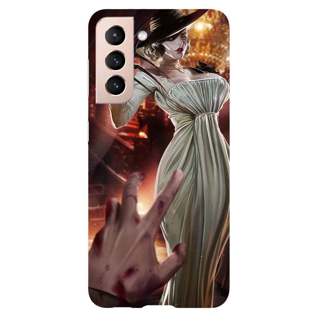 Husa Samsung Galaxy S21 FE model Lady Dimitrescu Resident Evil, Silicon, TPU, Viceversa
