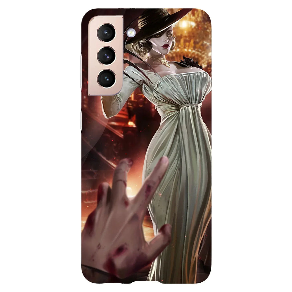 Husa cu Samsung Galaxy S22 model Lady Dimitrescu Resident Evil, Silicon, TPU, Viceversa - Viceversa