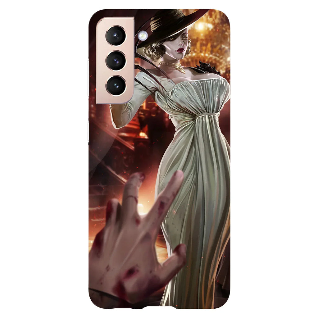Husa Samsung Galaxy S21 model Lady Dimitrescu Resident Evil, Silicon, TPU, Viceversa - Viceversa