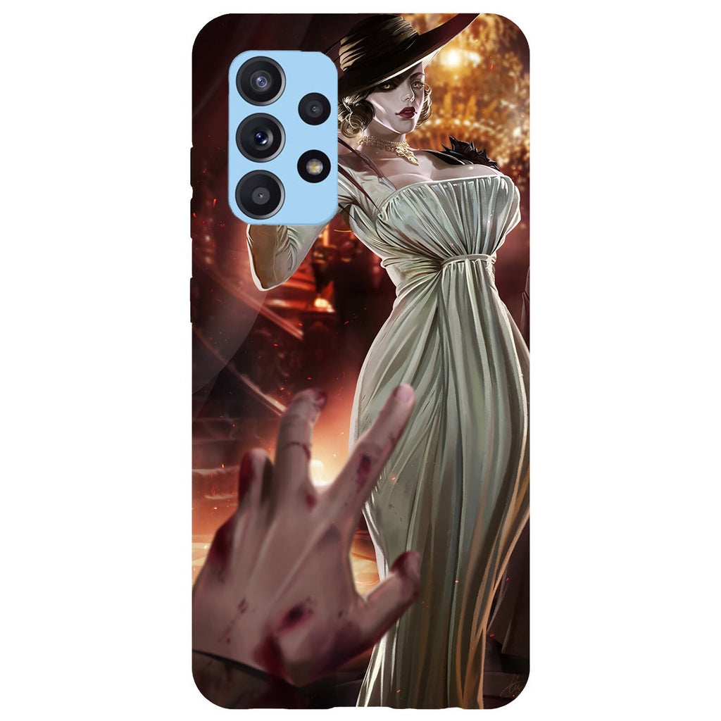 Husa compatibila cu Samsung Galaxy A73 5G model Lady Dimitrescu Resident Evil, Silicon, TPU, Viceversa