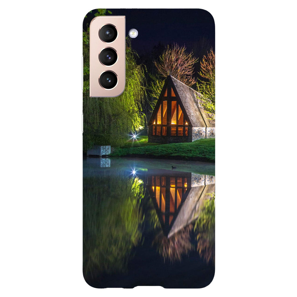 Husa compatibila cu Samsung Galaxy S21 FE model Lake cottage, Silicon, TPU, Viceversa