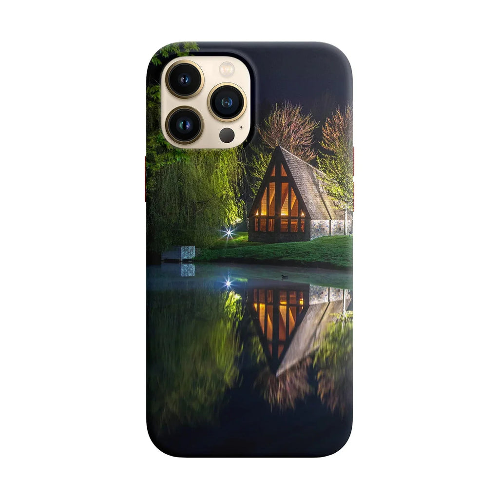 Husa compatibila cu Apple iPhone 12 Mini model Lake cottage, Silicon, TPU, Viceversa - Viceversa
