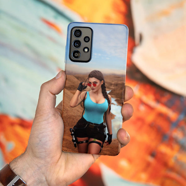 Husa Samsung Galaxy Galaxy A72 model Lara Croft, Silicon, TPU, Viceversa