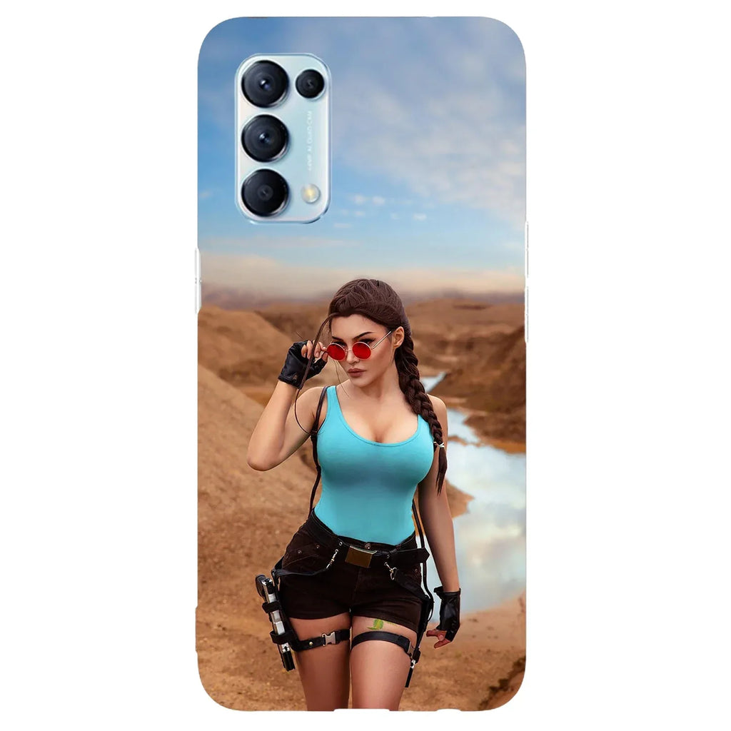 Husa compatibila cu Oppo A12 5G model Lara Croft, Silicon, TPU, Viceversa - Viceversa