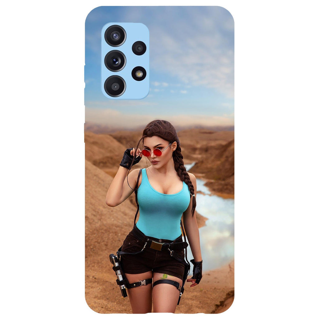 Husa Samsung Galaxy A32 4G model Lara Croft, Silicon, TPU, Viceversa