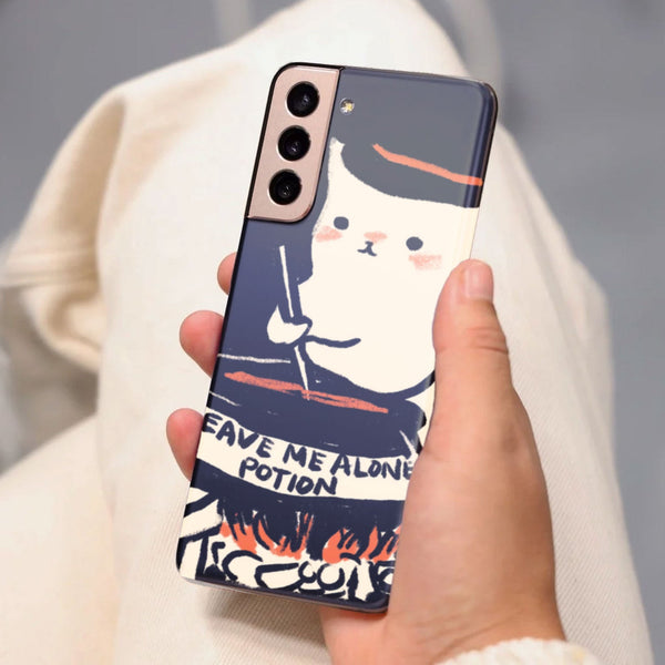 Husa compatibila cu Samsung Galaxy S21 FE model Leave me alone potion, Silicon, TPU, Viceversa