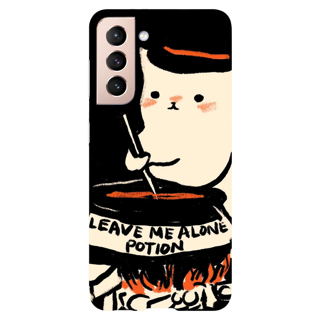 Husa compatibila cu Samsung Galaxy S21 FE model Leave me alone potion, Silicon, TPU, Viceversa