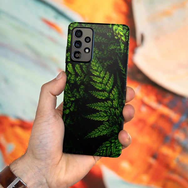 Husa compatibila cu Samsung Galaxy A73 5G model Leaves, Silicon, TPU, Viceversa