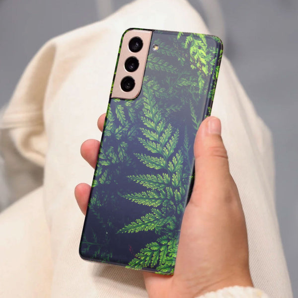 Husa Samsung Galaxy S21 FE model Leaves, Silicon, TPU, Viceversa