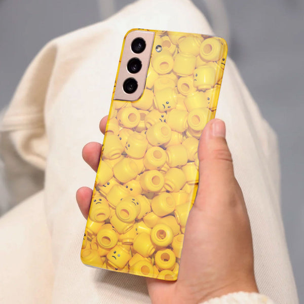 Husa compatibila cu Samsung Galaxy S21 FE model Lego heads, Silicon, TPU, Viceversa