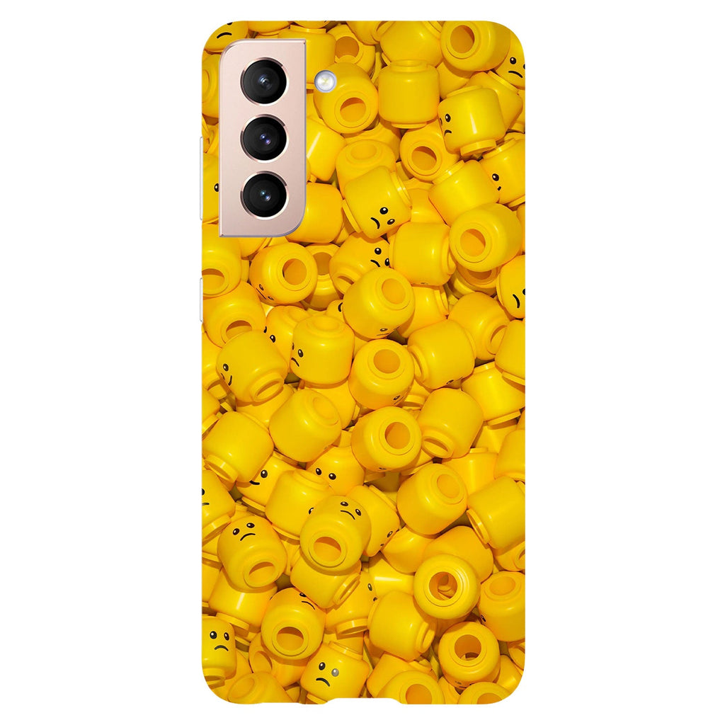 Husa compatibila cu Samsung Galaxy S21 FE model Lego heads, Silicon, TPU, Viceversa