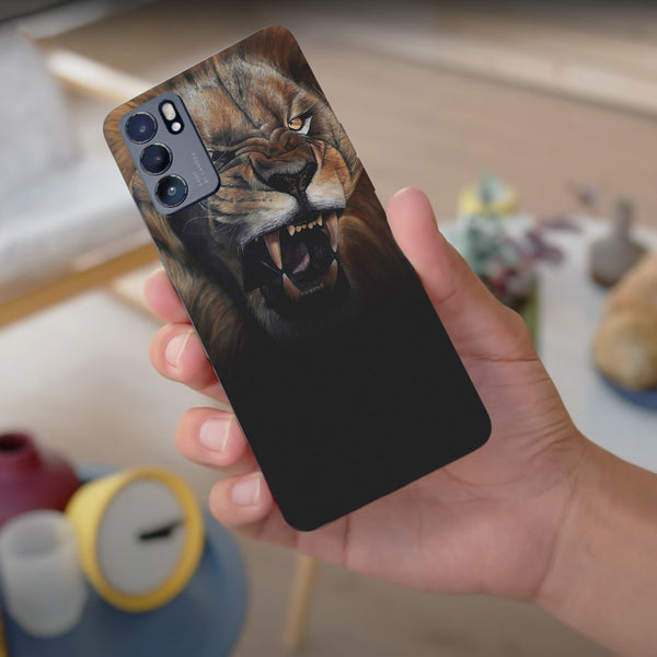 Husa compatibila cu Oppo Reno 5 4G model Lion Roar, Silicon, TPU, Viceversa