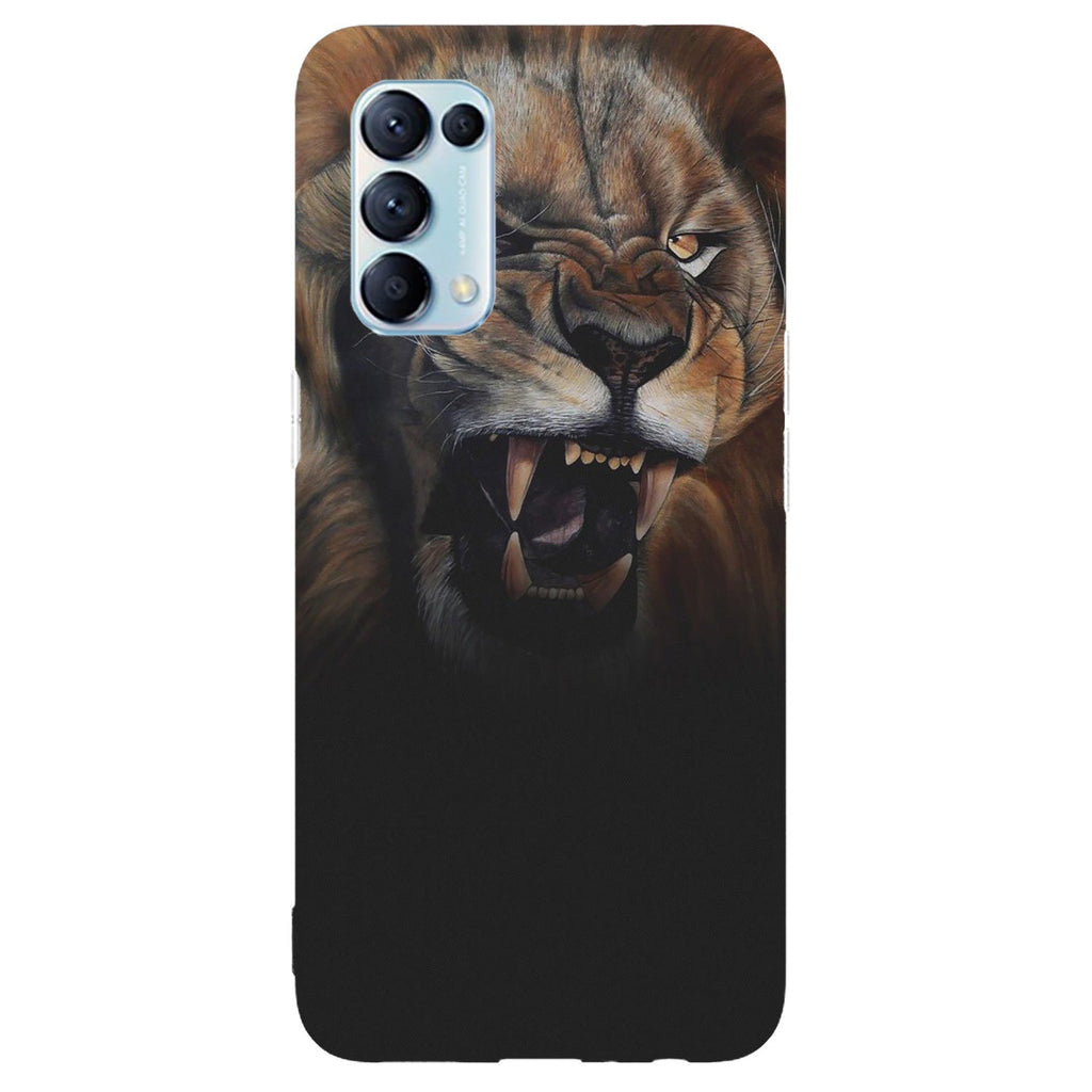 Husa compatibila cu Oppo Reno 5 4G model Lion Roar, Silicon, TPU, Viceversa