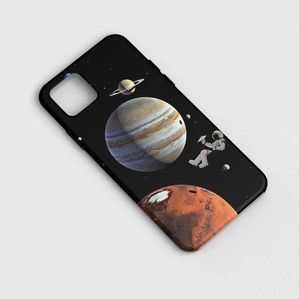 Husa compatibila cu Apple iPhone 12 model Living Among Planets, Silicon, TPU, Viceversa - Viceversa
