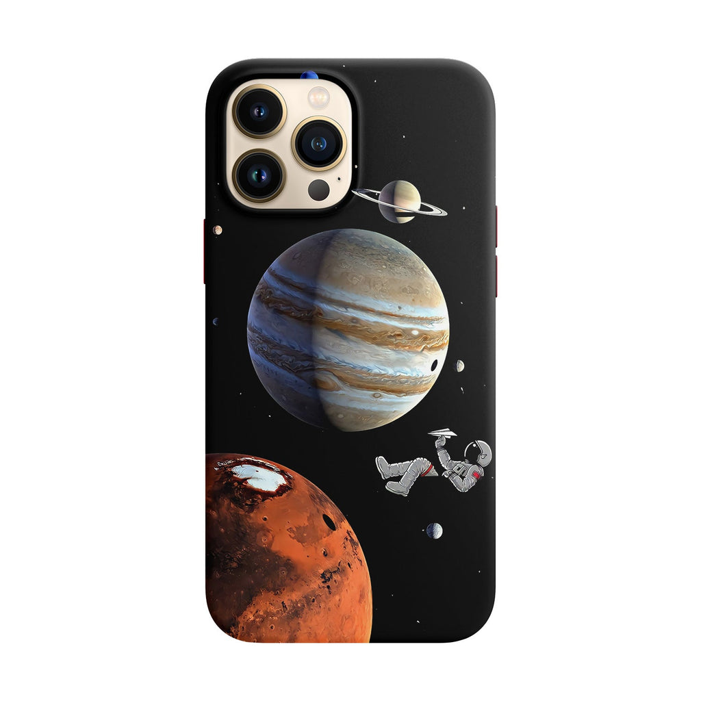 Husa compatibila cu Apple iPhone 14 model Living Among Planets, Silicon, TPU, Viceversa