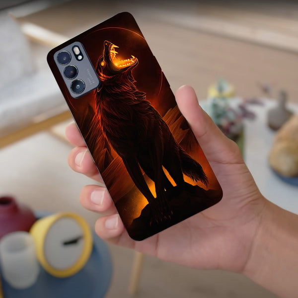 Husa compatibila cu Oppo Reno 5 4G model Lone Wolf, Silicon, TPU, Viceversa