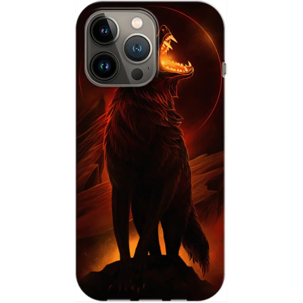 Husa compatibila cu Apple iPhone 14 Pro model Lone Wolf, Silicon, TPU, Viceversa - Viceversa