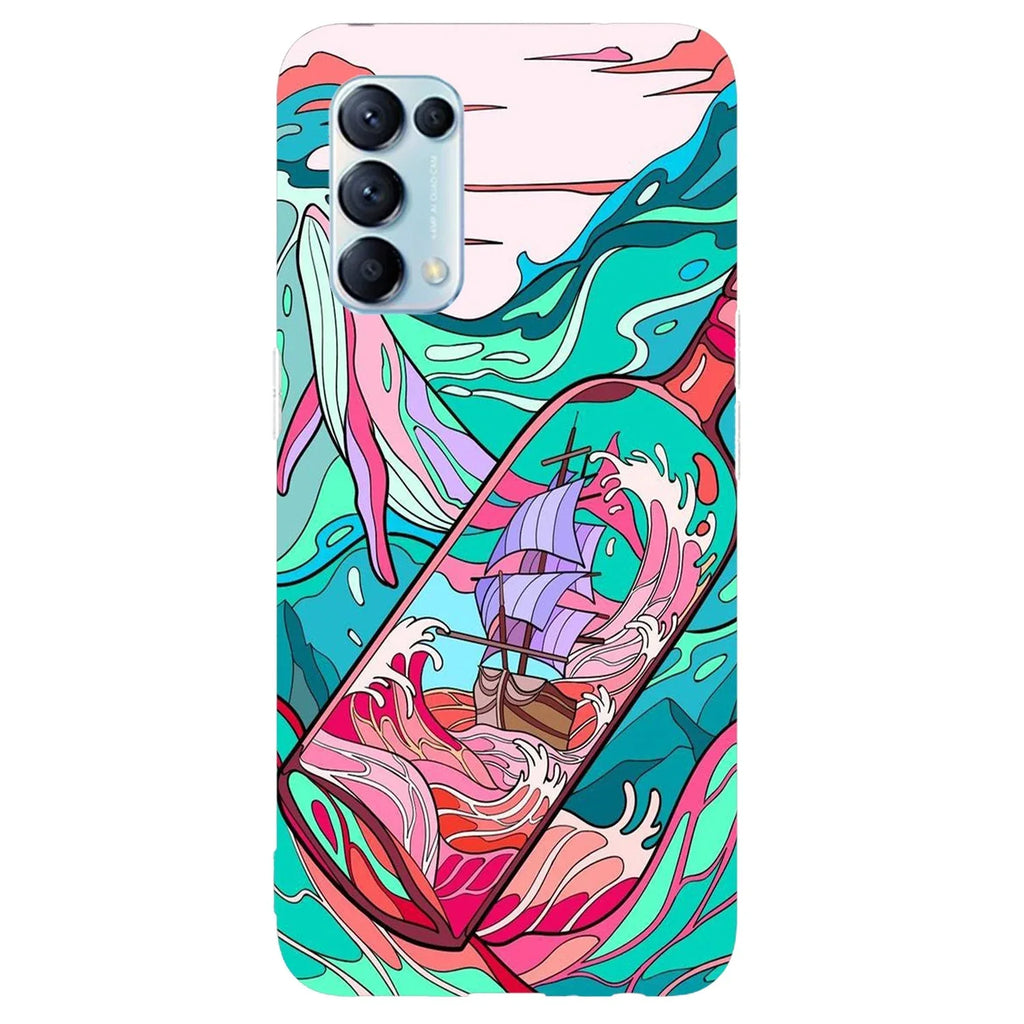 Husa compatibila cu Oppo Reno 5 4G model Lost inside, Silicon, TPU, Viceversa - Viceversa