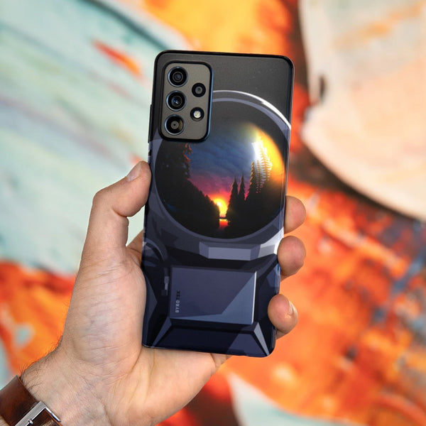 Husa compatibila cu Samsung Galaxy A73 5G model Love Outer Space, Silicon, TPU, Viceversa