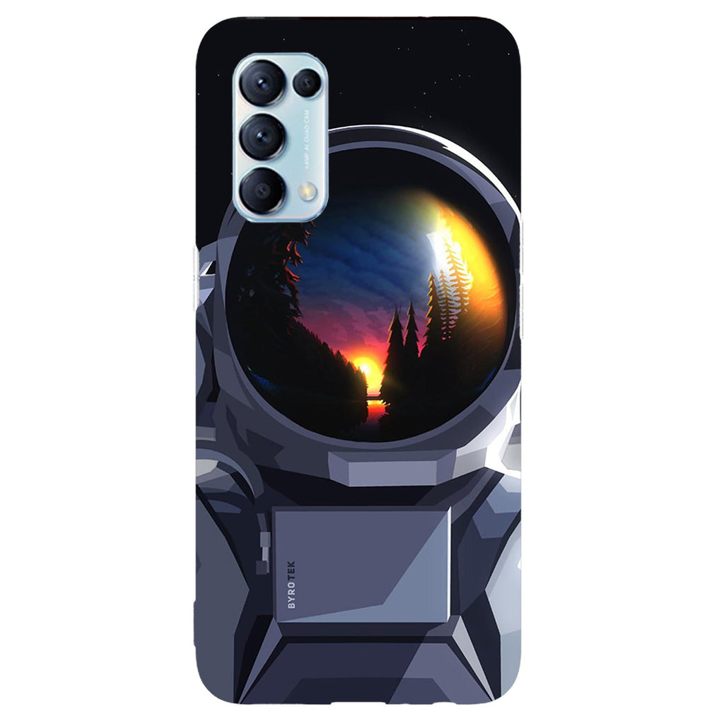 Husa compatibila cu Oppo Reno 5 4G model Love Outer Space, Silicon, TPU, Viceversa