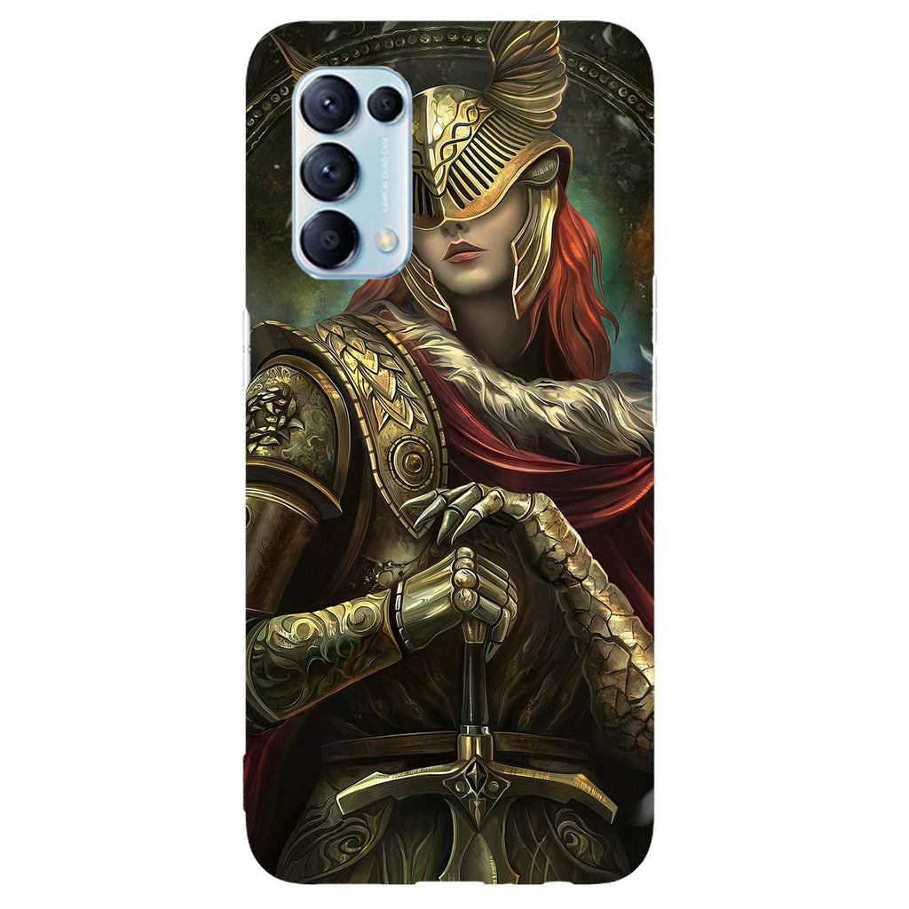 Husa compatibila cu Oppo Reno 5 4G model Malenia Blade of Miquella Elden Ring, Silicon, TPU, Viceversa