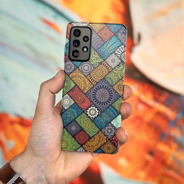 Husa compatibila cu Samsung Galaxy A53 5G model Mandala Tiles, Silicon, TPU, Viceversa - Viceversa