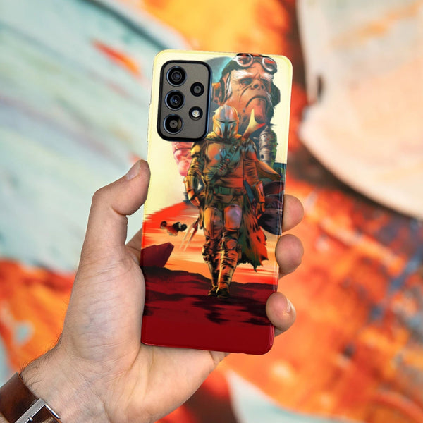 Husa compatibila cu Samsung Galaxy A73 5G model Mandalorian, Silicon, TPU, Viceversa