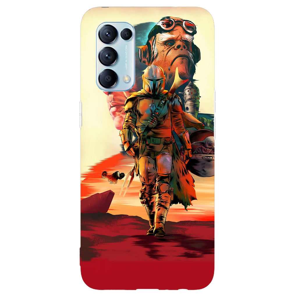 Husa compatibila cu Oppo Reno 5 4G model Mandalorian, Silicon, TPU, Viceversa