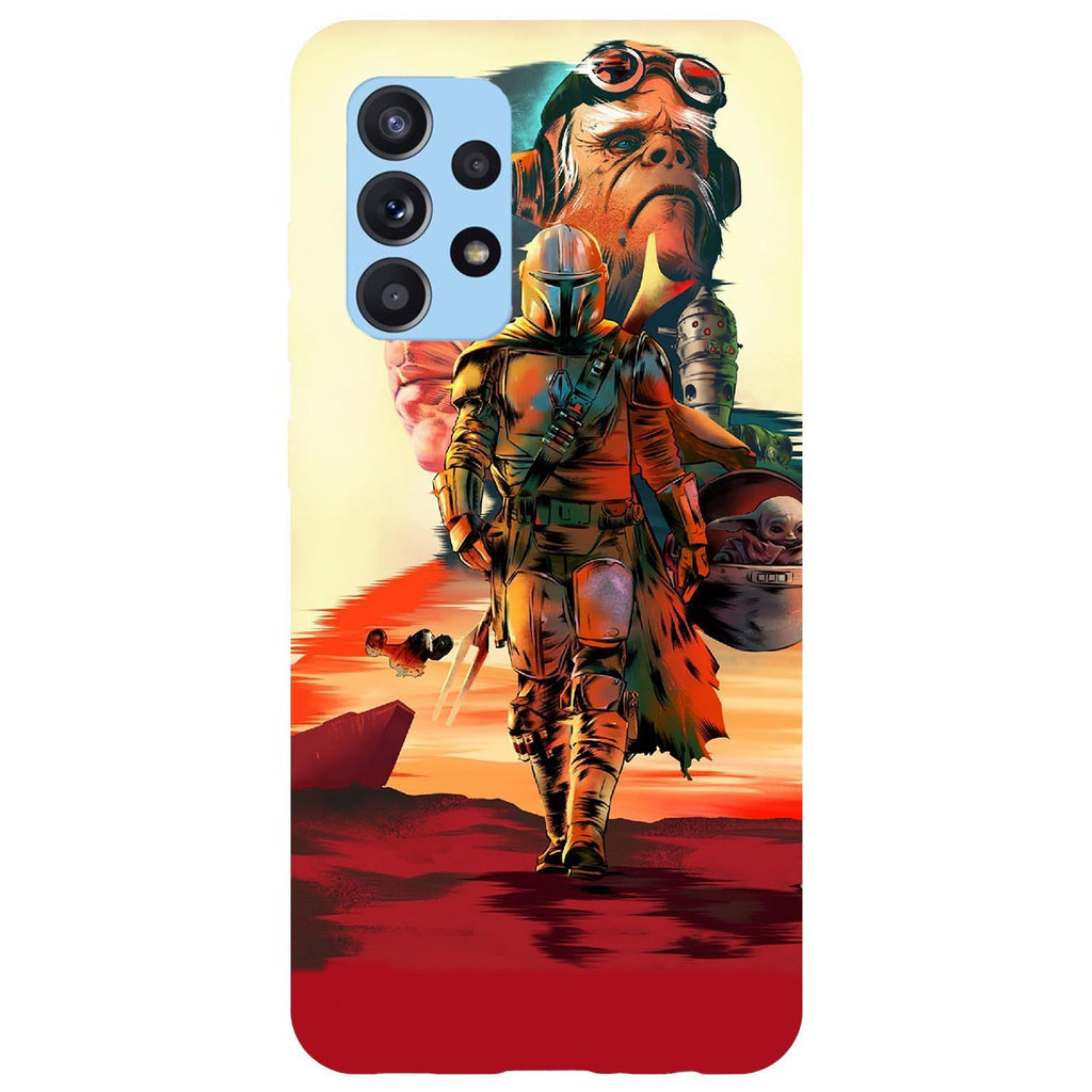 Husa compatibila cu Samsung Galaxy A73 5G model Mandalorian, Silicon, TPU, Viceversa